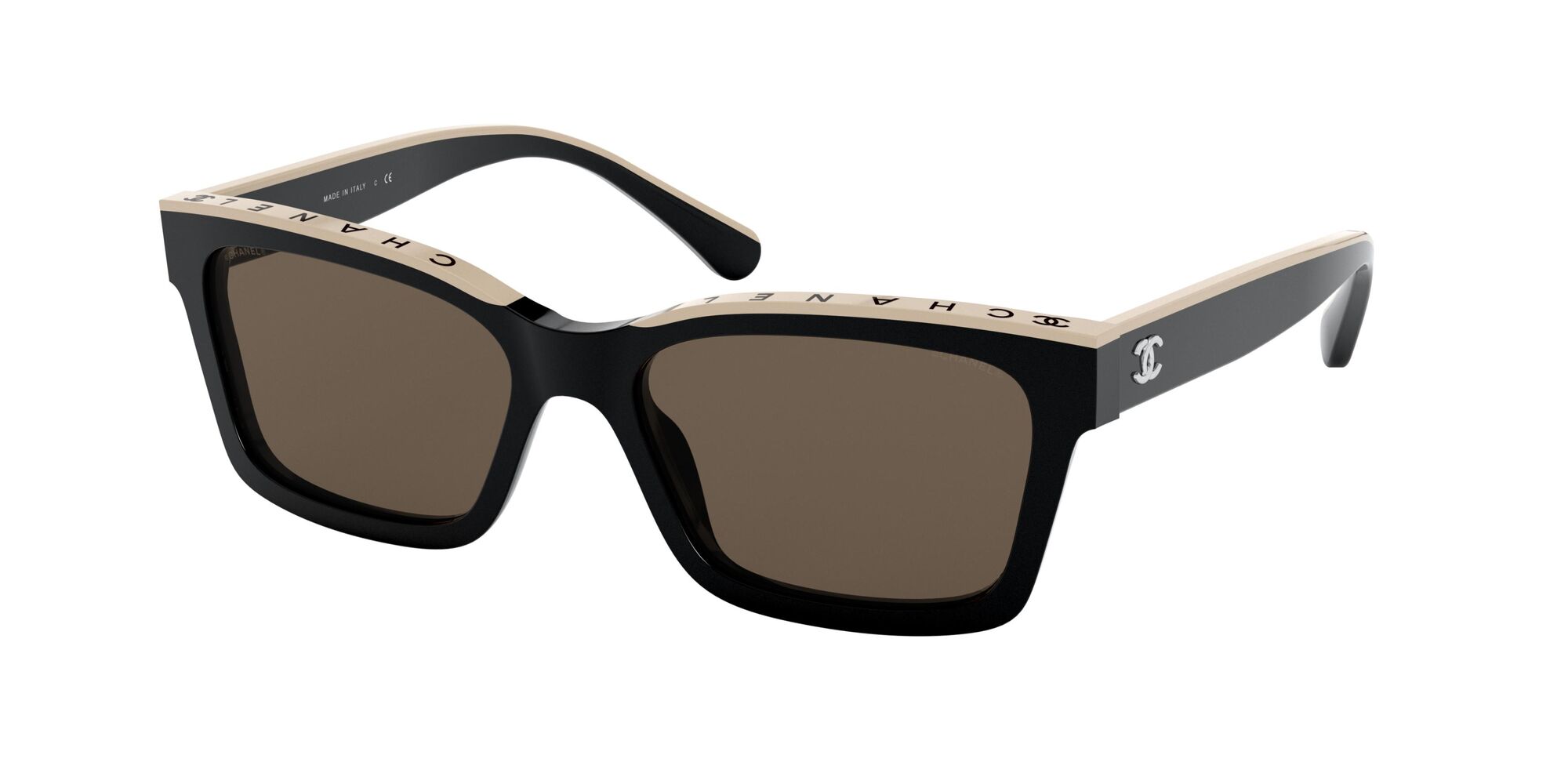 CHANEL Rectangular Sunglasses CH5442 Pink/Brown Gradient at John Lewis &  Partners