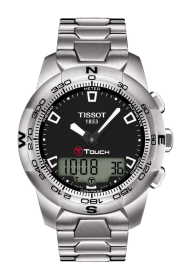 Tissot T0474201105100 T-TOUCH II/GS/TACT/STEEL/BLACK DIAL 