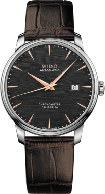 Mido M0274081606100 BARONCELLI III SI Leather / anthracite dial 