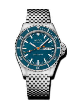 Mido M0268301104100 OCEAN STAR TRIBUTE|Textile&steel/blue dial 