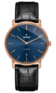 Rado R14068206 DiaMaster XL Thinline pink blu leather automatic 