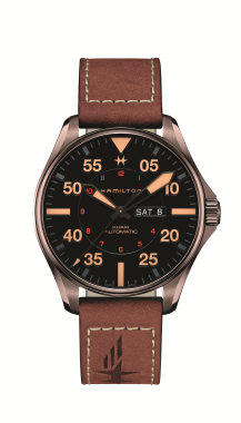 Hamilton H64705531 Khaki Pilot Day-Date 46mm, Brown PVD Steel case, black dial 