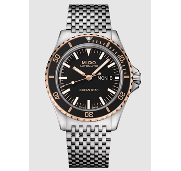 Mido M0268302105100 OCEAN STAR TRIBUTE  Stainless steel bracelet / black dial 