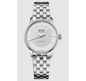 Mido M0372071103100 BARONCELLI SIGNATURE LADY|steel/white dial 