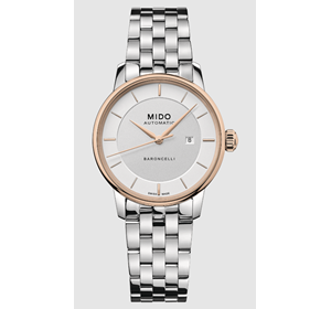 Mido M0372072103100 BARONCELLI II SIGNATURE LADY|steel/silver dial 