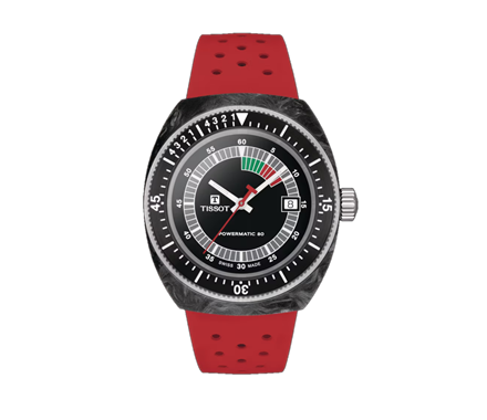 Tissot T1454079705702 SIDERAL/GS/A/CARBON/S. RED/BLACK DIAL 