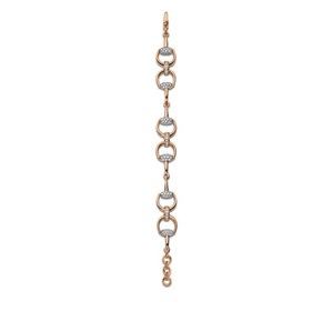 Gucci Gioielli YBA140599002018 Bracciale Horsebit SM Pink Gold Diamonds 