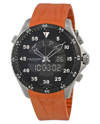 Khaki Aviation Flight Timer Nero Caucciu
