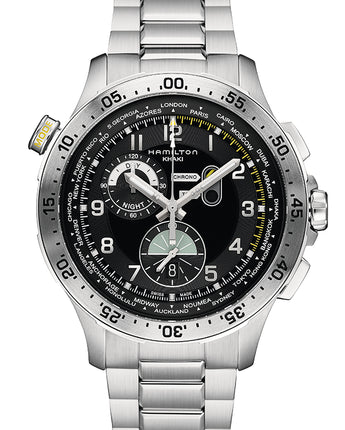 Khaki Aviation Worldtimer Chrono Quarzo