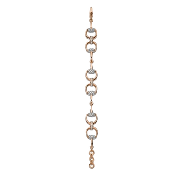 Bracciale Horsebit SM Pink Gold Diamonds