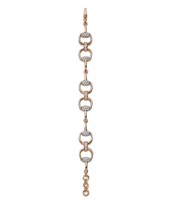 Bracciale Horsebit SM Pink Gold Diamonds