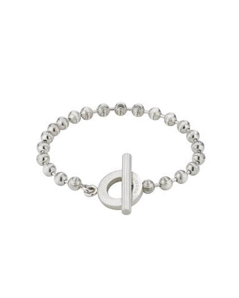 Bracciale Boule STRIPED CLASP Argento