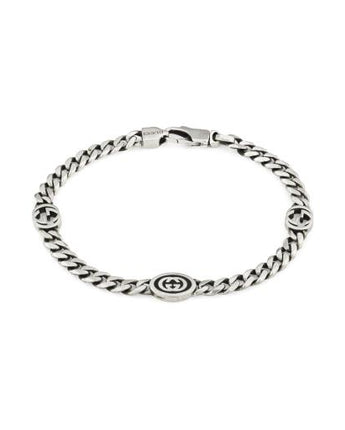Bracciale INTERLOCKING gourmette L argento enamel