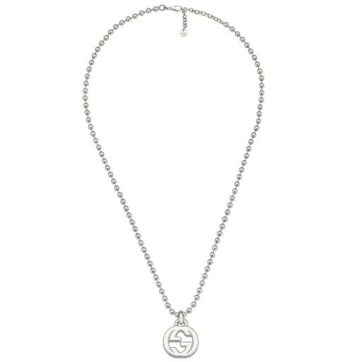 Collana Interlocking L 55CM Argento