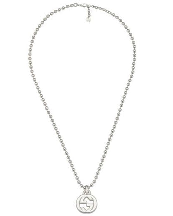 Collana Interlocking L 55CM Argento