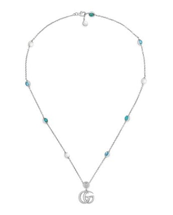 Collana MARMONT 42cm argento MadrePerla Topazio RE