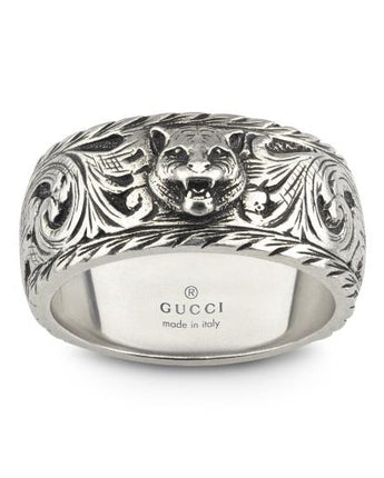 Anello GATTO 10MM AGED Argento