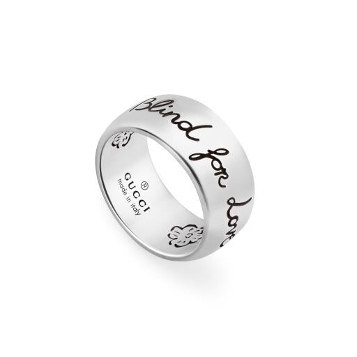 Anello Blind For Love 9MM Black Argento