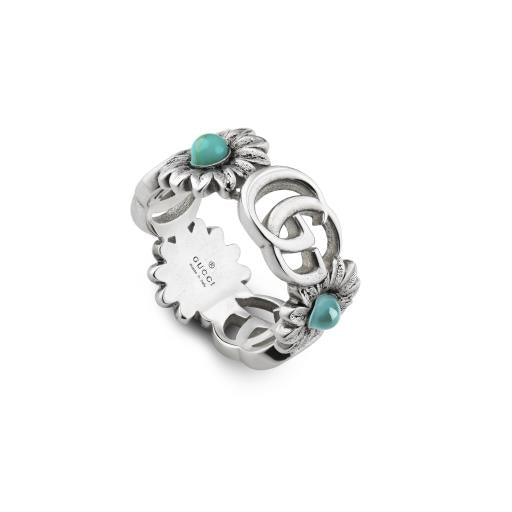 Anello MARMONT argento MadrePerla Topazio Resina