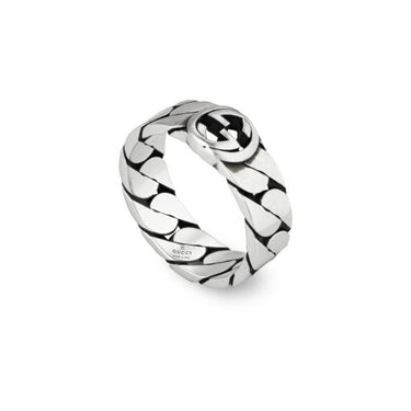 Anello INTERLOCKING 6mm S gourmette argento