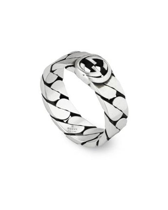 Anello INTERLOCKING 6mm S gourmette argento