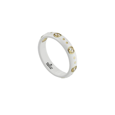ICON Anello OroGiallo Zirconia Bianca