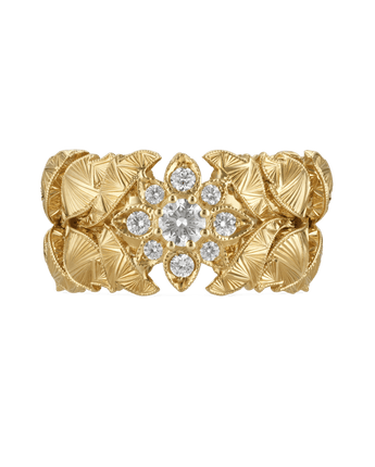 FLORA Anello OroGiallo Diamanti